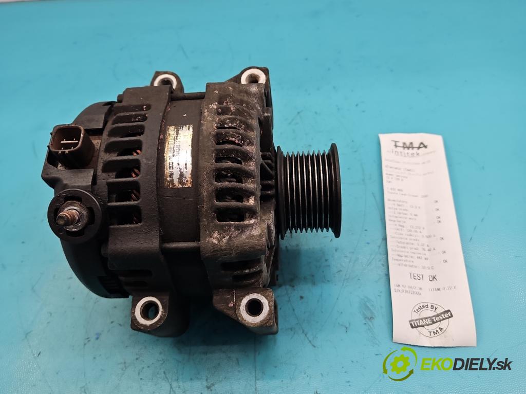 Toyota Land Cruiser J200 2007- 4.5 V8 D4D 286 HP automatic 210 kW 4461 cm3 5- Alternator 27060-51030 (Alternátor)