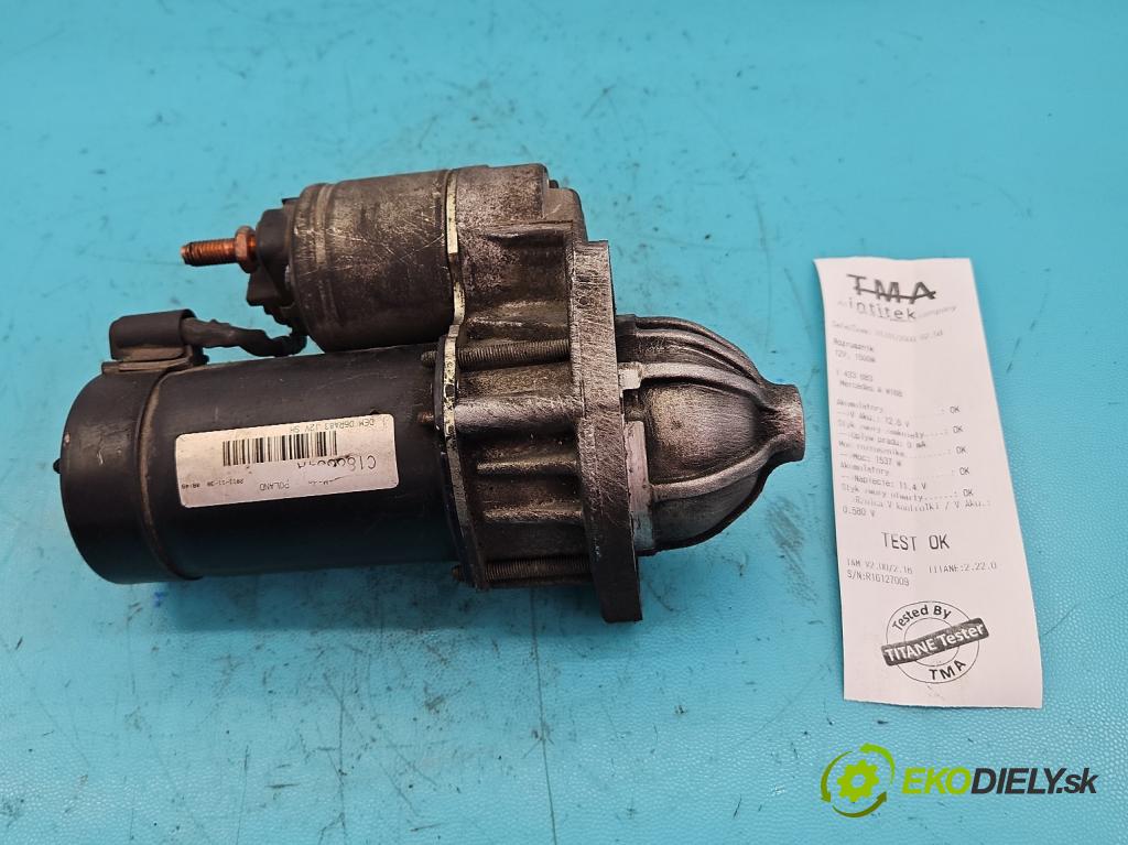 Mercedes A W168 1997-2004 1.9 125 HP manual 92 kW 1898 cm3 5- štartér  (Štartér)
