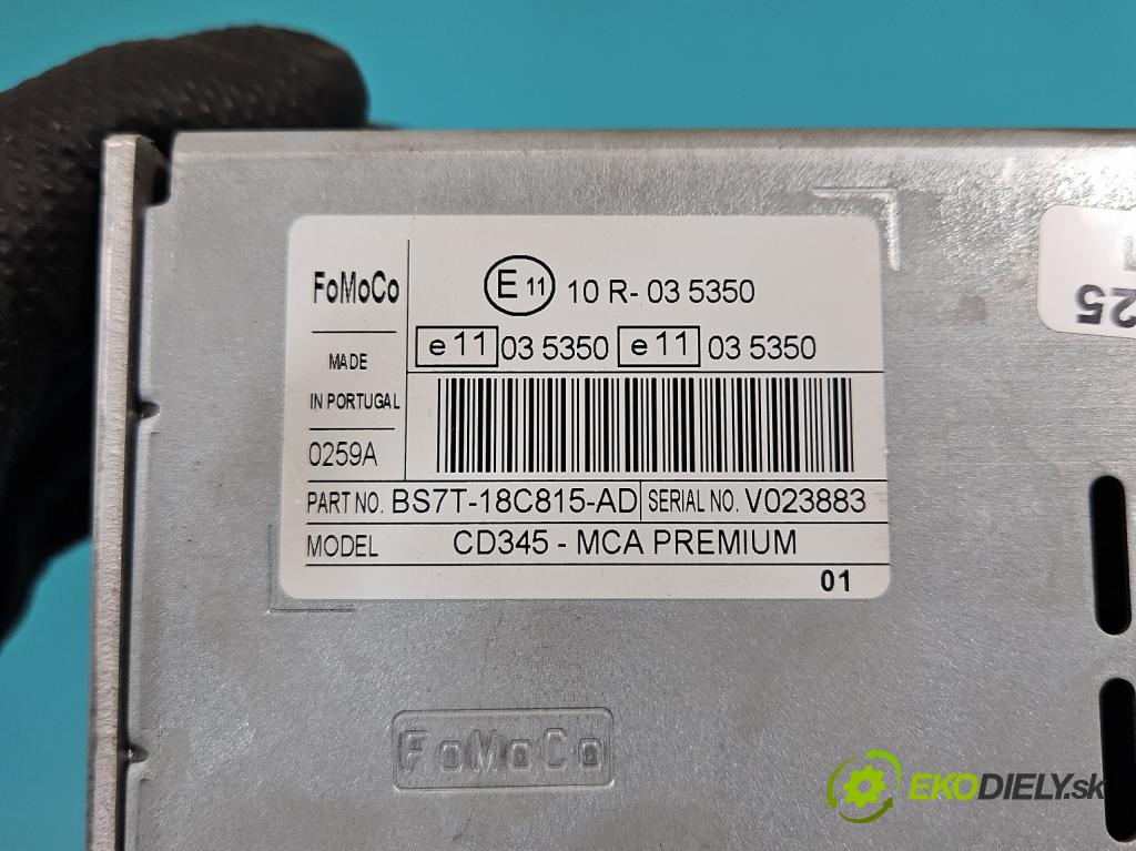 Ford Mondeo Mk4 2007-2014 2.0 tdci 140 HP automatic 103 kW 1997 cm3 5- Radio originál BS7T-18C815-AD