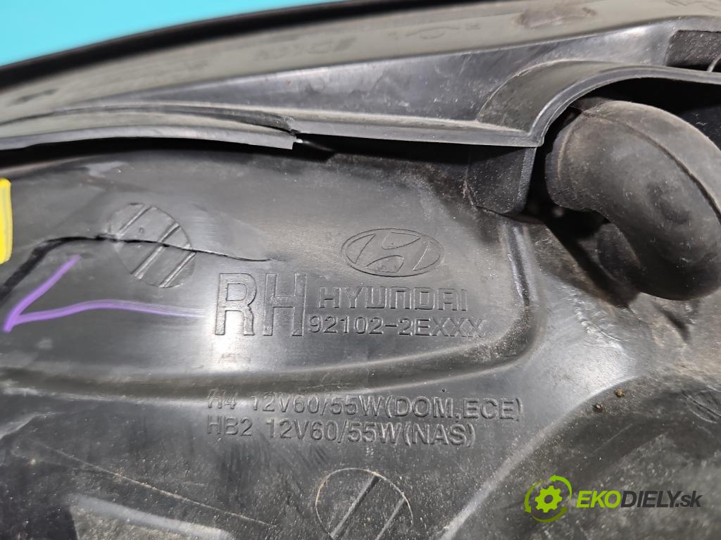 Hyundai Tucson I 2004-2009 2.0 16V 141 HP manual 104 kW 1975 cm3 5- Reflektor: pravý 92102-2EXXX (Svetlo predné pravé)