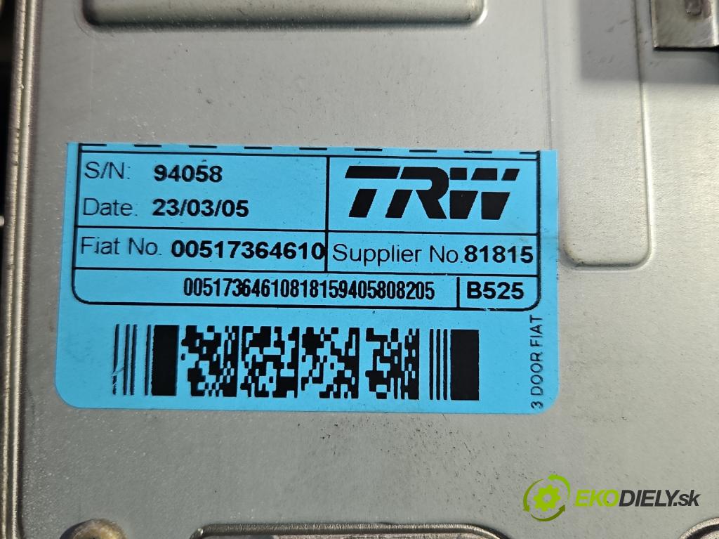 Fiat Idea 1.4 16V (843A1000) 95 HP manual 70 kW 1368 cm3 5- čerpadlo posilovač 517364610 (Servočerpadlo, pumpa riadenia)