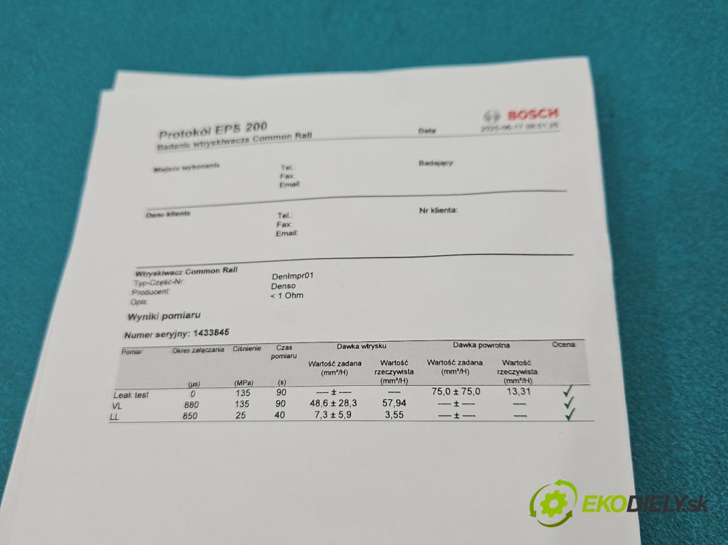 Mazda 5  2005-2010 2.0 citd 143 HP manual 105 kW 1998 cm3 5- vstrek RF7J13H50 (Vstrekovač paliva)