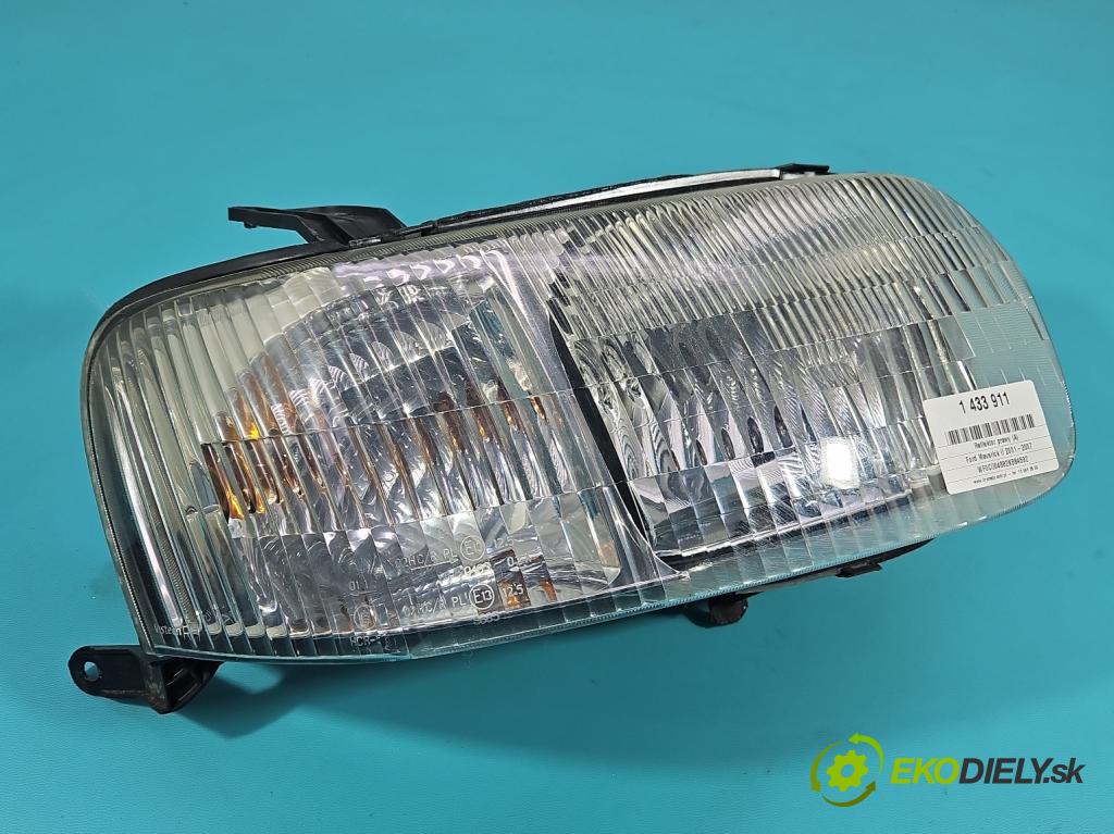Ford Maverick II 2001-2007 2.0 16V 124hp manual 91 kW 1989 cm3 5- Reflektor: pravý 2L8413005H (Svetlo predné pravé)