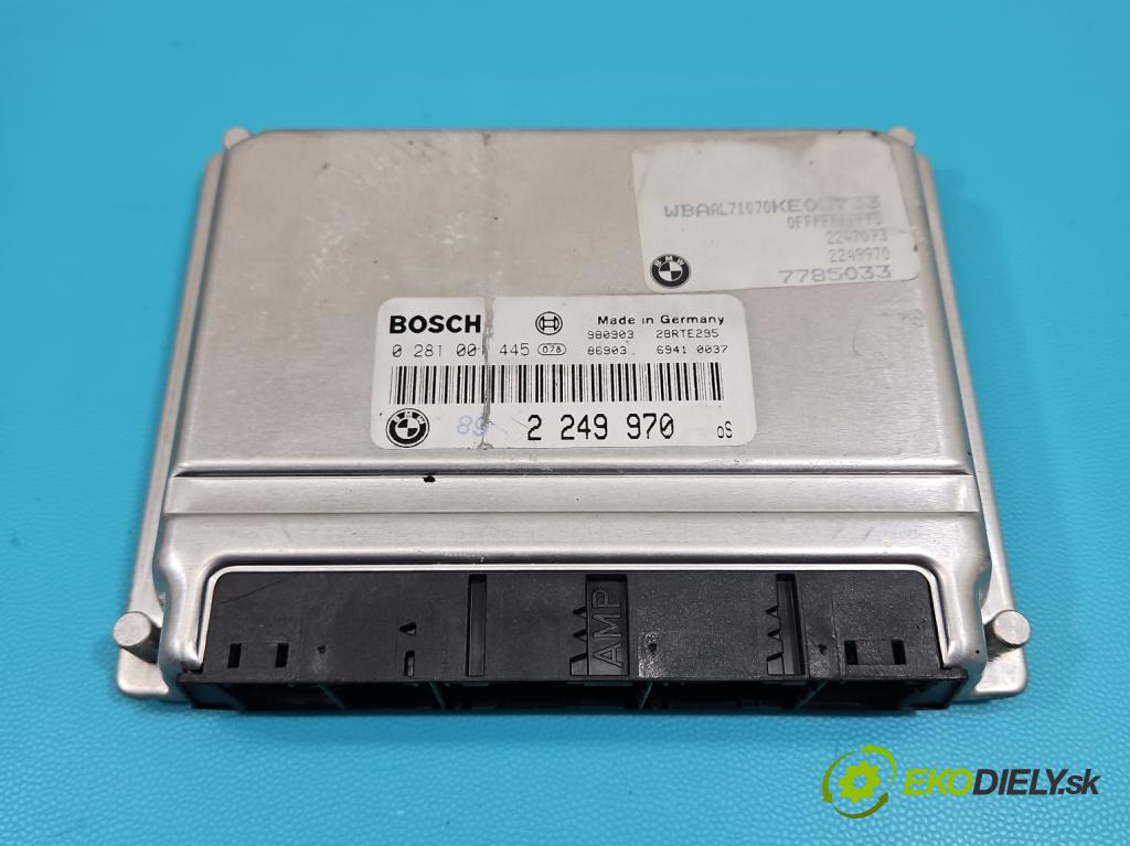 Bmw 3 E46 1998-2007 2.0d (M47): 136 HP manual 100 kW 1951 cm3 4- riadiaca jednotka motora 0281001445