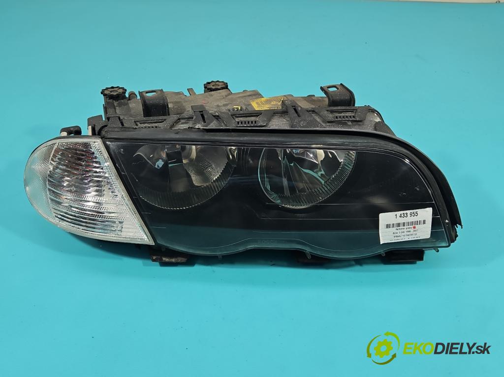 Bmw 3 E46 1998-2007 2.0d (M47): 136 HP manual 100 kW 1951 cm3 4- Reflektor: pravý 8361948 (Svetlo predné pravé)