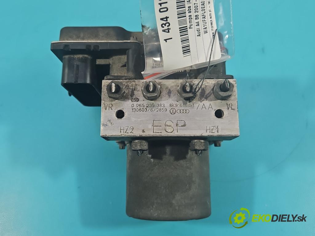 Audi A4 B8 2007-2015 2.0 TFSI 211KM automatic 155 kW 1984 cm3 5- čerpadlo abs 0265952080 (Pumpa ABS)