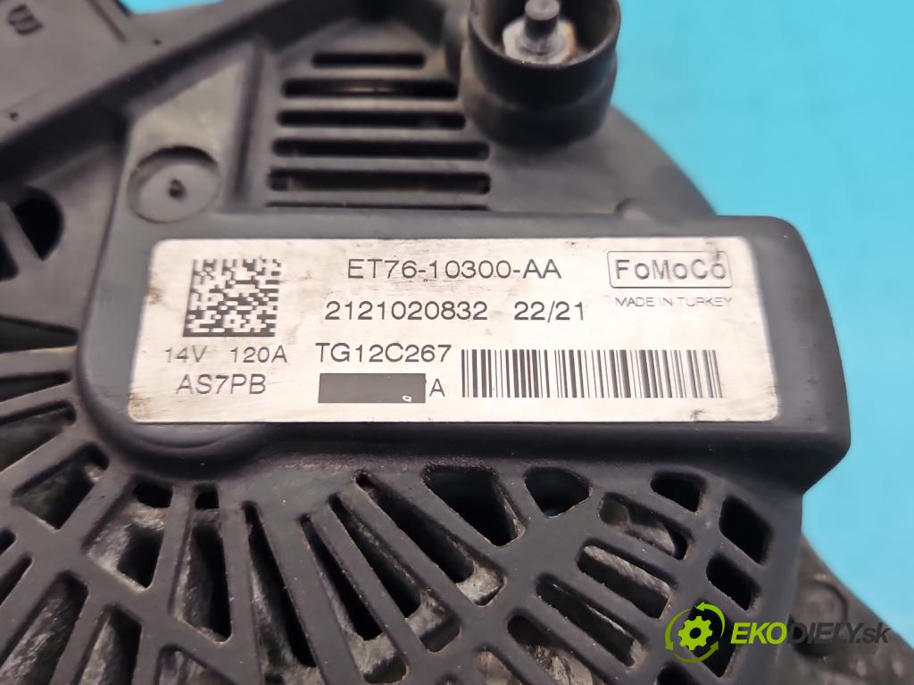 Ford Transit Courier  2014-2023 1.5 tdci 100 HP manual 73,8 kW 1499 cm3 5- Alternator ET76-10300-AA (Alternátor)