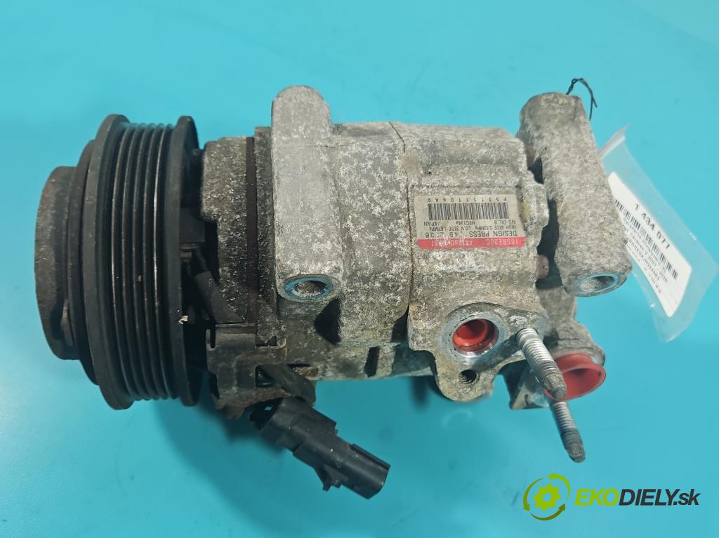 Dodge Caravan V 2007-2020 3.6 V6 automatic 211 kW 3605 cm3 5- Kompresor: klimatizácie 447280-0951 (Kompresor klimatizácie)