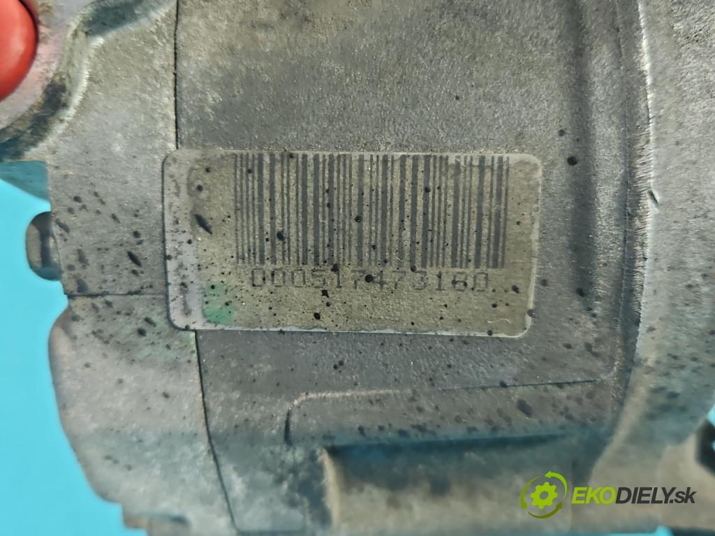 Fiat Idea 1.4 16V (843A1000) 95 HP manual 70 kW 1368 cm3 5- Kompresor: klimatizácie 5A7875200-51747318 (Kompresor klimatizácie)