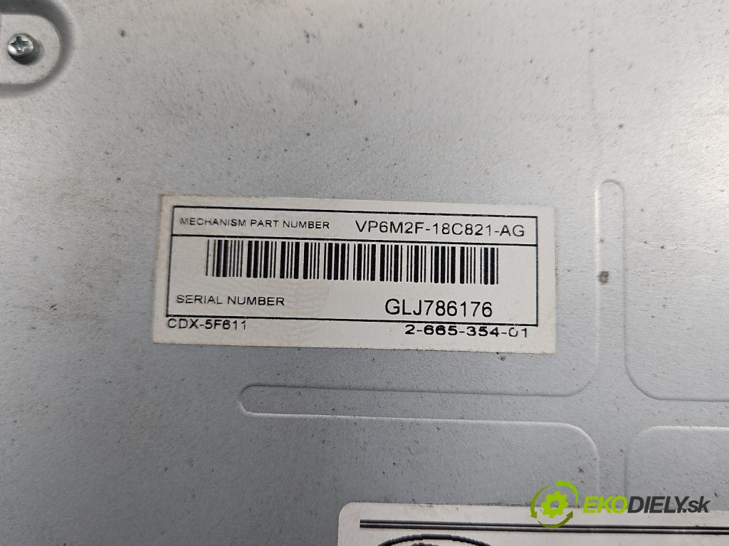 Ford Focus Mk2 2004-2011 1.6 tdci 109 HP manual 80 kW 1560 cm3 5- Radio originál 7M5T-18C939-EF
