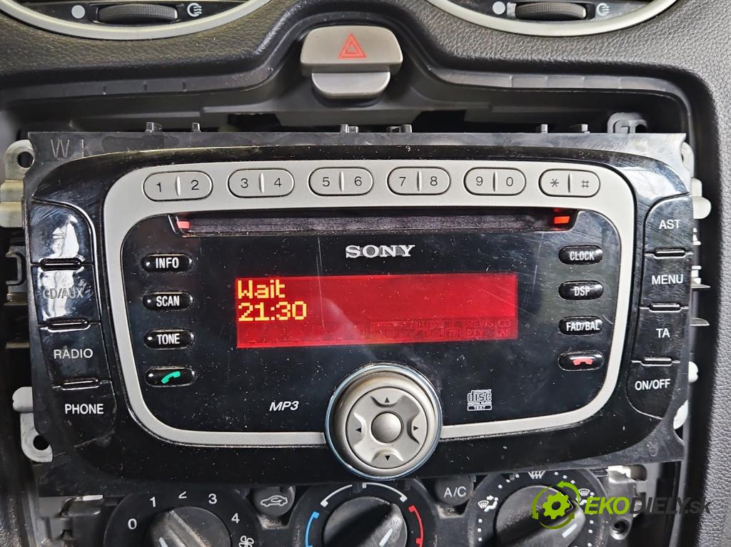 Ford Focus Mk2 2004-2011 1.6 tdci 109 HP manual 80 kW 1560 cm3 5- Radio originál 7M5T-18C939-EF