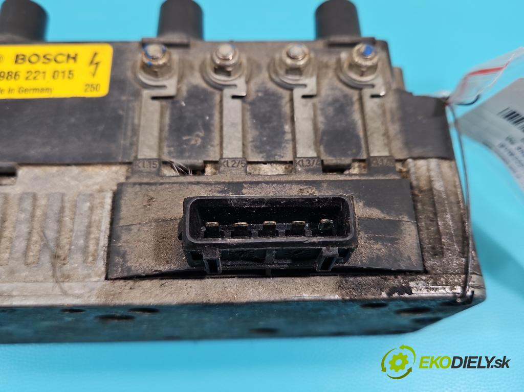 Vw Sharan I 1995-2010 2.8 V6 174 HP manual 128 kW 2792 cm3 5- cievka zapaľovacia 0986221015 (Zapaľovacie cievky, moduly)