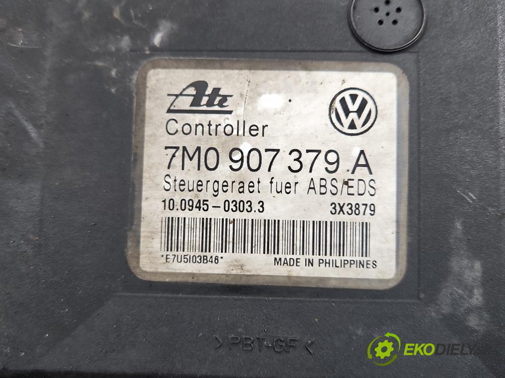 Vw Sharan I 1995-2010 2.8 V6 174 HP manual 128 kW 2792 cm3 5- čerpadlo abs 7M0907379A (Pumpa ABS)