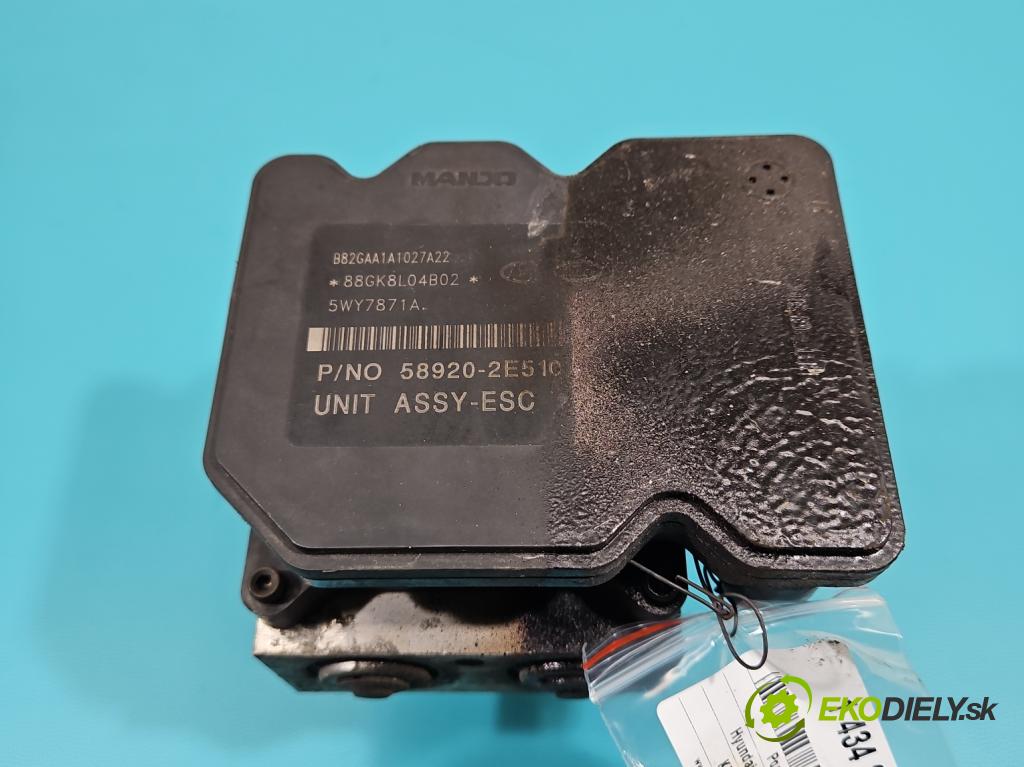 Hyundai Tucson I 2004-2009 2.0 16V 141 HP manual 104 kW 1975 cm3 5- čerpadlo abs 58920-2E510 (Pumpa ABS)
