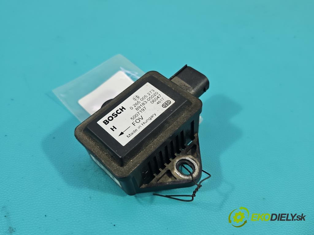 Toyota Avensis II T25 2003-2008 2.2 D-CAT 177 hp manual 130 kW 2231 cm3 5- snímač ESP 0265005273