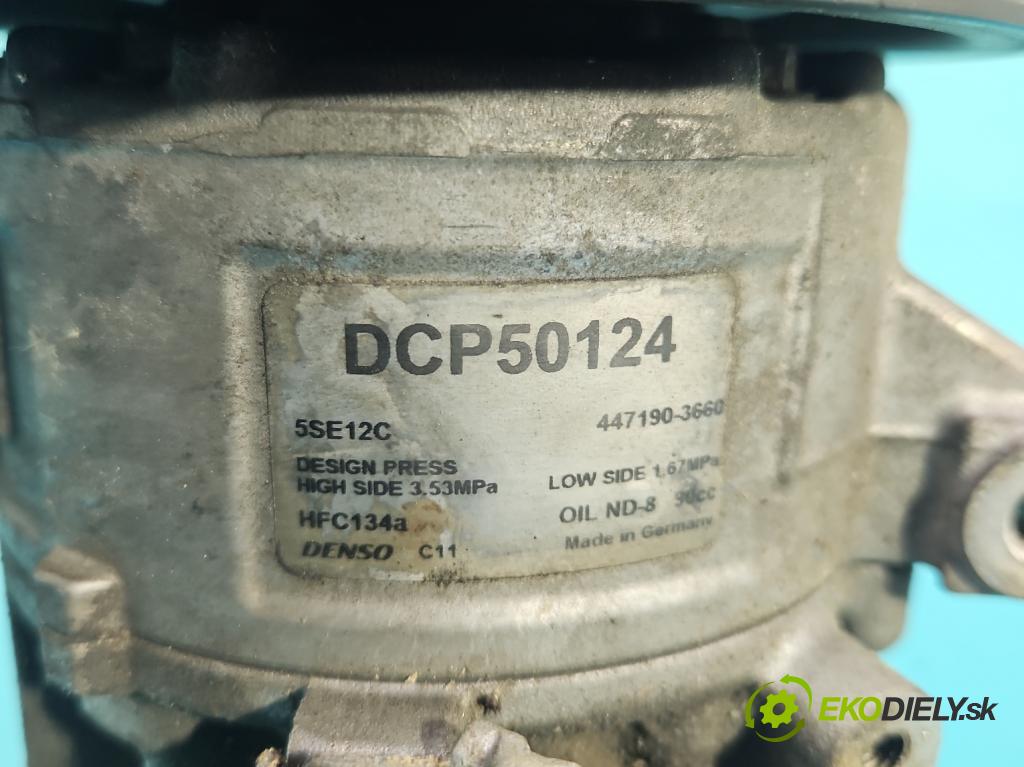 Toyota Avensis II T25 2003-2008 2.2 D-CAT 177 HP manual 130 kW 2231 cm3 5- Kompresor: klimatizácie 447190-3660 (Kompresor klimatizácie)