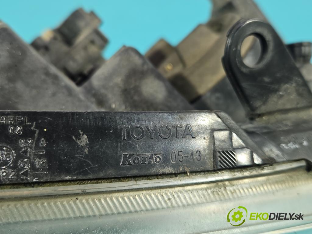 Toyota Avensis II T25 2003-2008 2.2 D-CAT 177 HP manual 130 kW 2231 cm3 5- Reflektor: pravý  (Svetlo predné pravé)