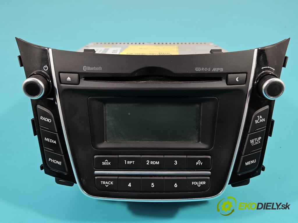 Hyundai I30 II 2012-2016 1.4 16V 100 HP manual 73,2 kW 1396 cm3 5- Radio originál 96170-A6210GU