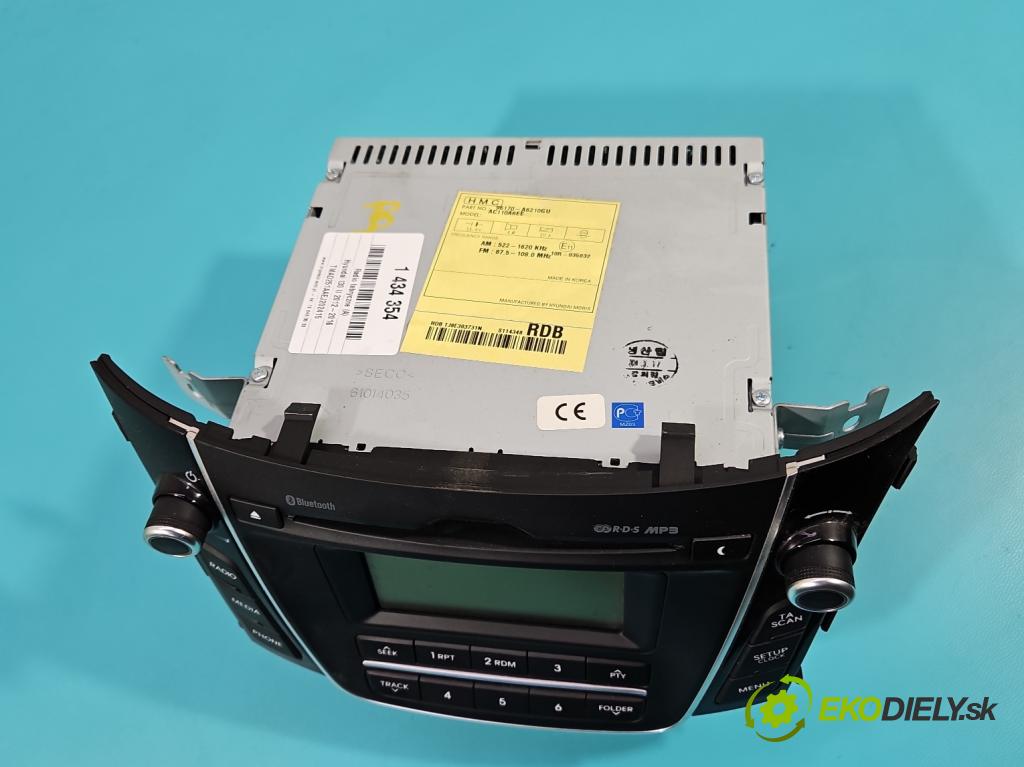 Hyundai I30 II 2012-2016 1.4 16V 100 HP manual 73,2 kW 1396 cm3 5- Radio originál 96170-A6210GU
