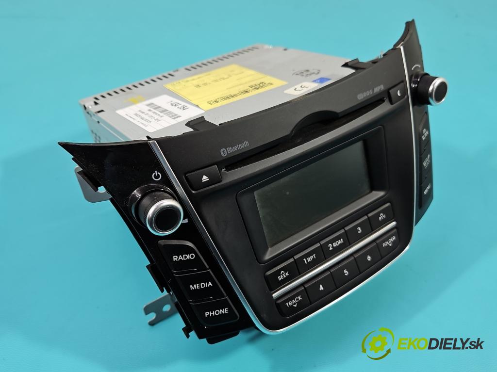 Hyundai I30 II 2012-2016 1.4 16V 100 HP manual 73,2 kW 1396 cm3 5- Radio originál 96170-A6210GU
