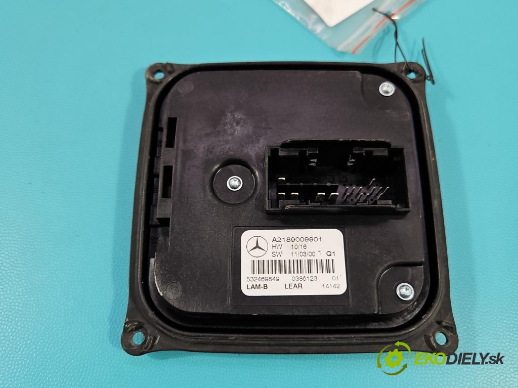 Mercedes B W246  2011-2018 1.8 CDI 109 HP automatic 80 kW 1796 cm3 5- střídač: xenon A2189009901 (Riadiaca jednotka xenónu)