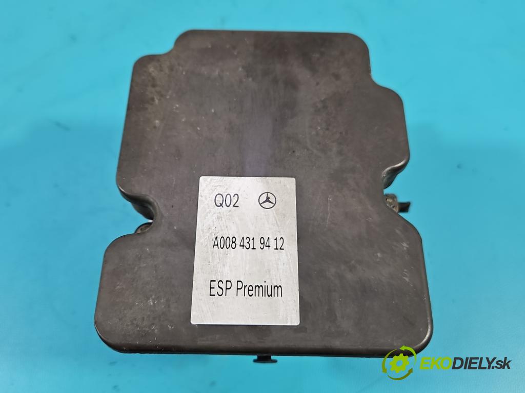 Mercedes B W246  2011-2018 1.8 CDI 109 HP automatic 80 kW 1796 cm3 5- čerpadlo abs A0084319412 (Pumpa ABS)