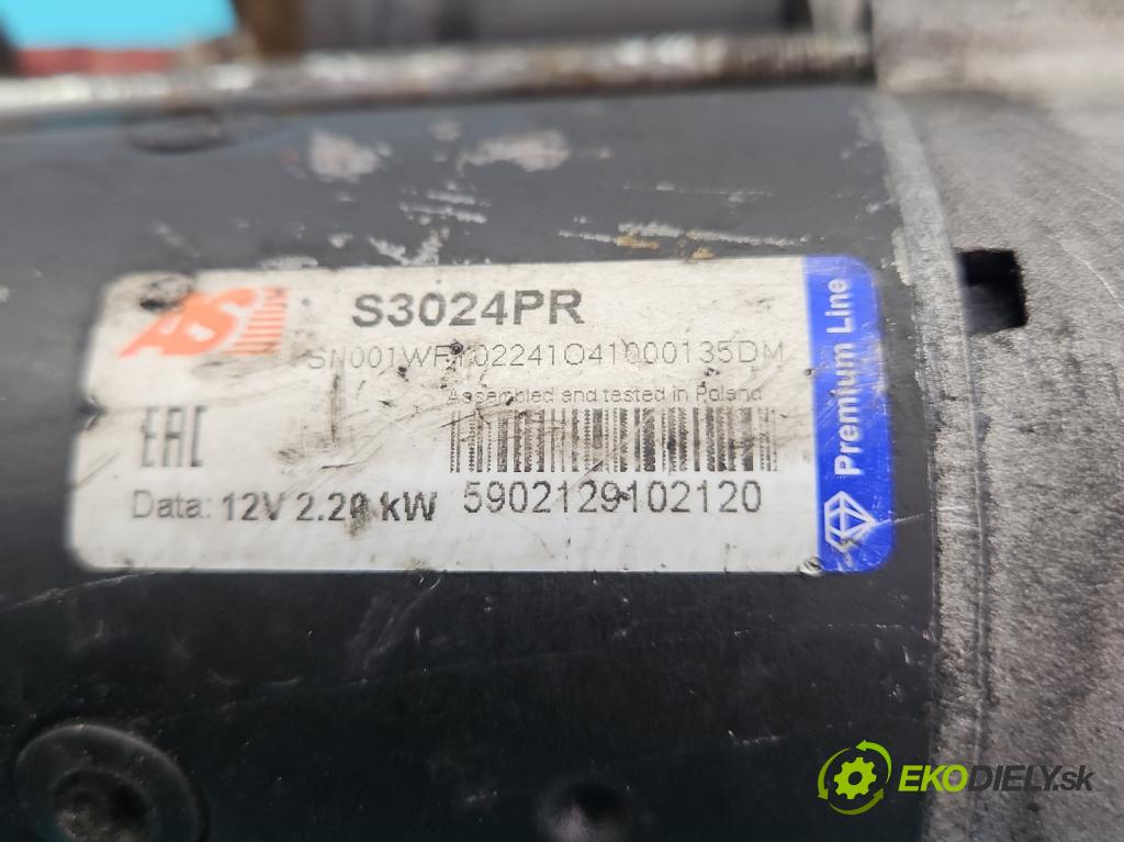Renault Master II 1998-2010 2.5 dci 116 HP manual 85 kW 2463 cm3 5- štartér S3024PR (Štartér)