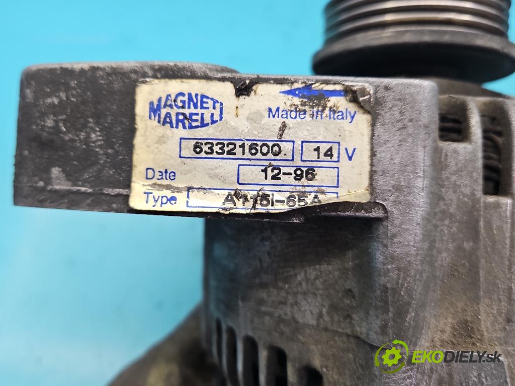 Fiat Punto I 1993-1999 1.1 54 HP manual 40 kW 1108 cm3 5- Alternator 63321600 (Alternátor)