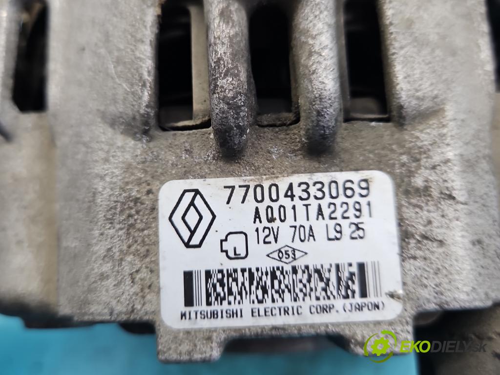Renault Clio II 1998-2012 1,2.0 60 HP manual 44 kW 1149 cm3 5- Alternator 7700433069 (Alternátor)