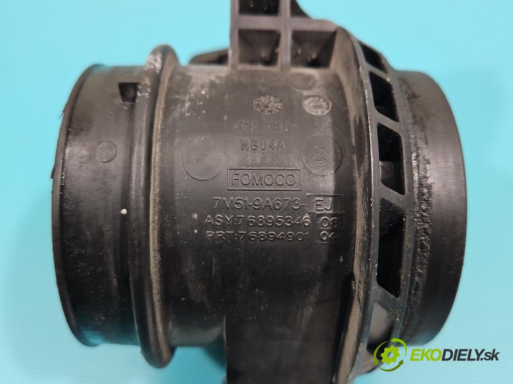 Ford Focus Mk2 2004-2011 1.6 tdci 109 HP manual 80 kW 1560 cm3 5- průtokoměr: 7M51-9A673-EJ (Váha vzduchu)