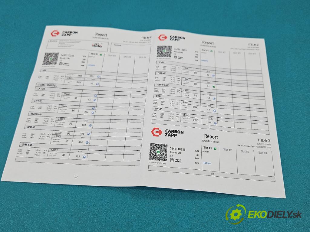 Ford Focus Mk2 2004-2011 1.6 tdci 109 HP manual 80 kW 1560 cm3 5- vstrek 0445110353 (Vstrekovač paliva)
