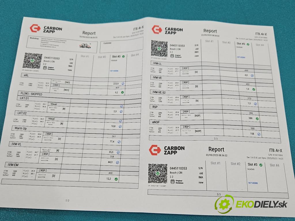 Ford Focus Mk2 2004-2011 1.6 tdci 109 HP manual 80 kW 1560 cm3 5- vstrek 0445110353 (Vstrekovač paliva)