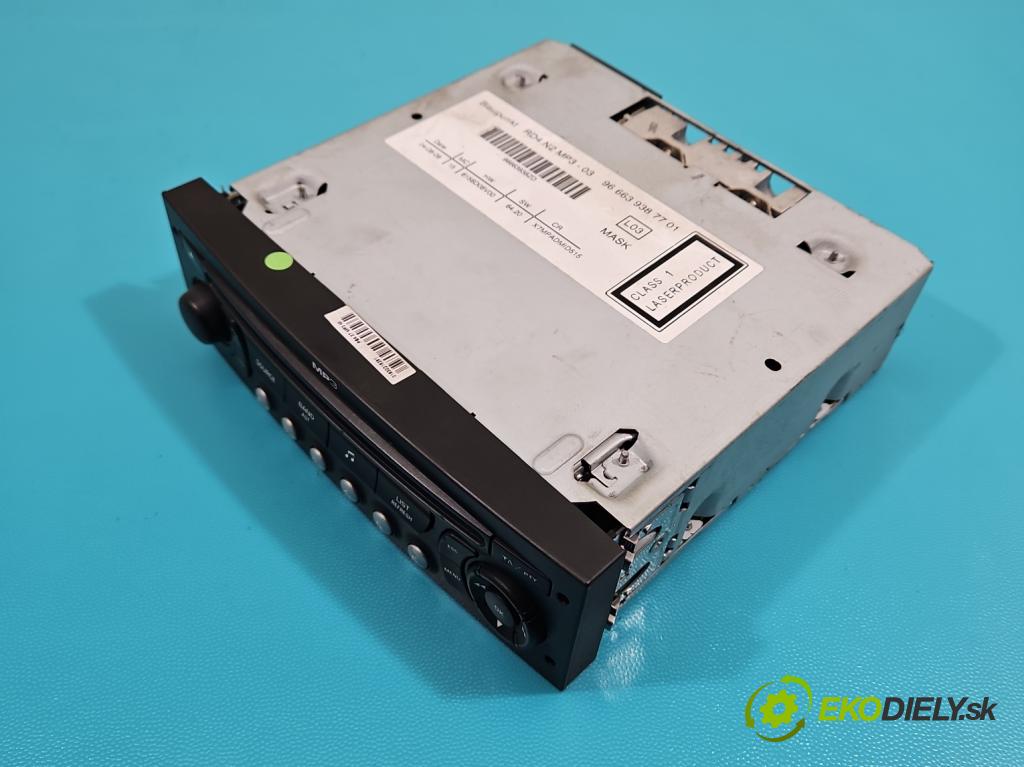 Citroen C5 II 2008-2017 1.6 hdi 109 HP manual 80 kW 1560 cm3 4- Radio originál 9666393877