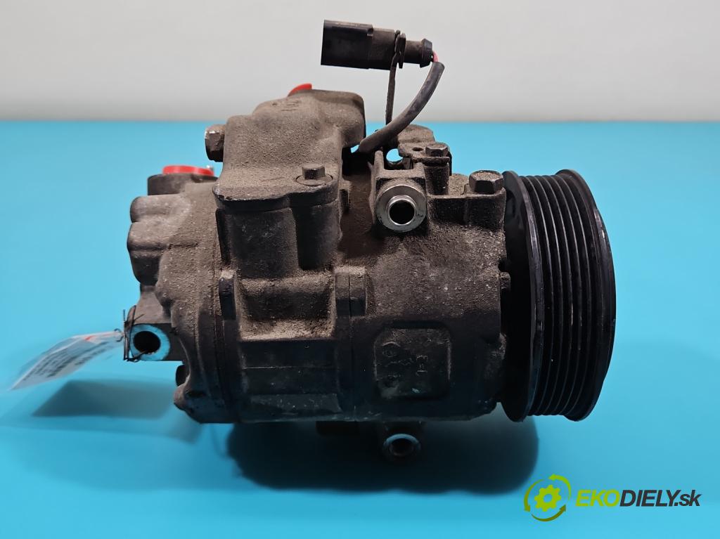 Skoda Fabia II 2007-2014 1.2 12V 69KM manual 51 kW 1198 cm3 5- Kompresor: klimatizácie 6Q0820808G (Kompresor klimatizácie)