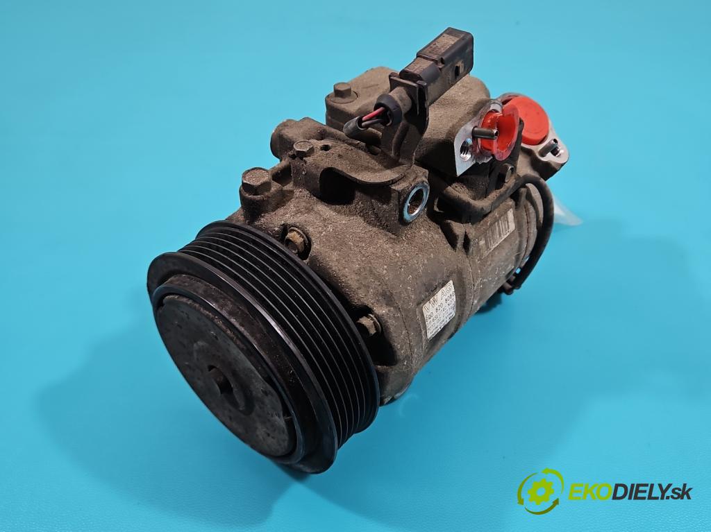 Skoda Fabia II 2007-2014 1.2 12V 69KM manual 51 kW 1198 cm3 5- Kompresor: klimatizácie 6Q0820808G (Kompresor klimatizácie)