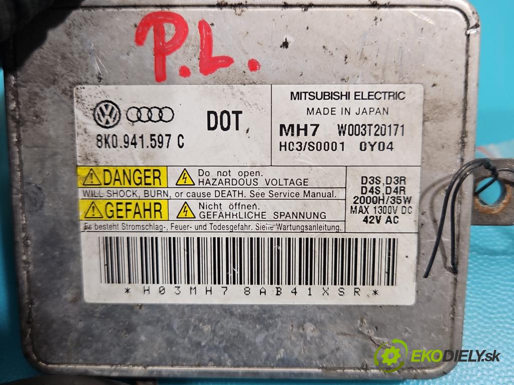 Audi A4 B8 2007-2015 2.0 tdi 143 HP automatic 105 kW 1968 cm3 5- střídač: xenon 8K0941597C (Riadiaca jednotka xenónu)