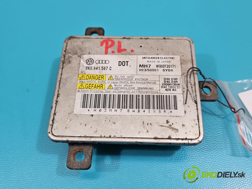 Audi A4 B8 2007-2015 2.0 tdi 143 HP automatic 105 kW 1968 cm3 5- střídač: xenon 8K0941597C (Riadiaca jednotka xenónu)