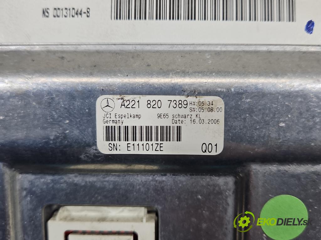 Mercedes S W221 2005-2013 3.0 CDI 211KM automatic 155 kW 2987 cm3 4- Zobrazit: A2218207389 (Prístrojová doska, displej)