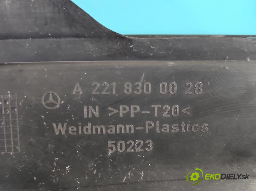 Mercedes S W221 2005-2013 3.0 CDI 211KM automatic 155 kW 2987 cm3 4- torpédo A2218300028 (Torpédo (plast pod čelným sklom))