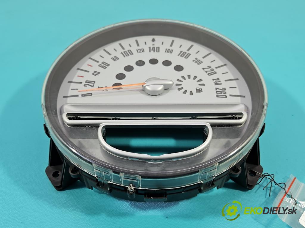 Mini One II 2006-2013 1.4 16V 95 hp manual 70 kW 1397 cm3 3- Přístrojová deska 9189502 (Přístrojové desky, displeje)