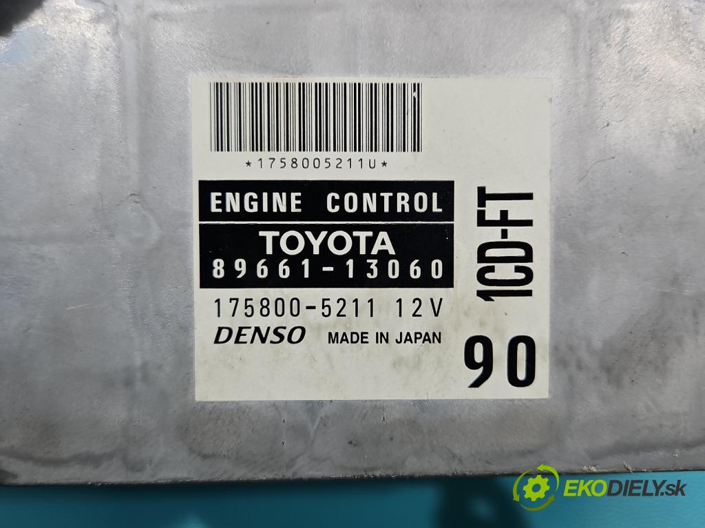 Toyota Corolla Verso I 2001-2004 2.0 D4D 90 HP manual 66 kW 1995 cm3 5- riadiaca jednotka motora 89661-13060