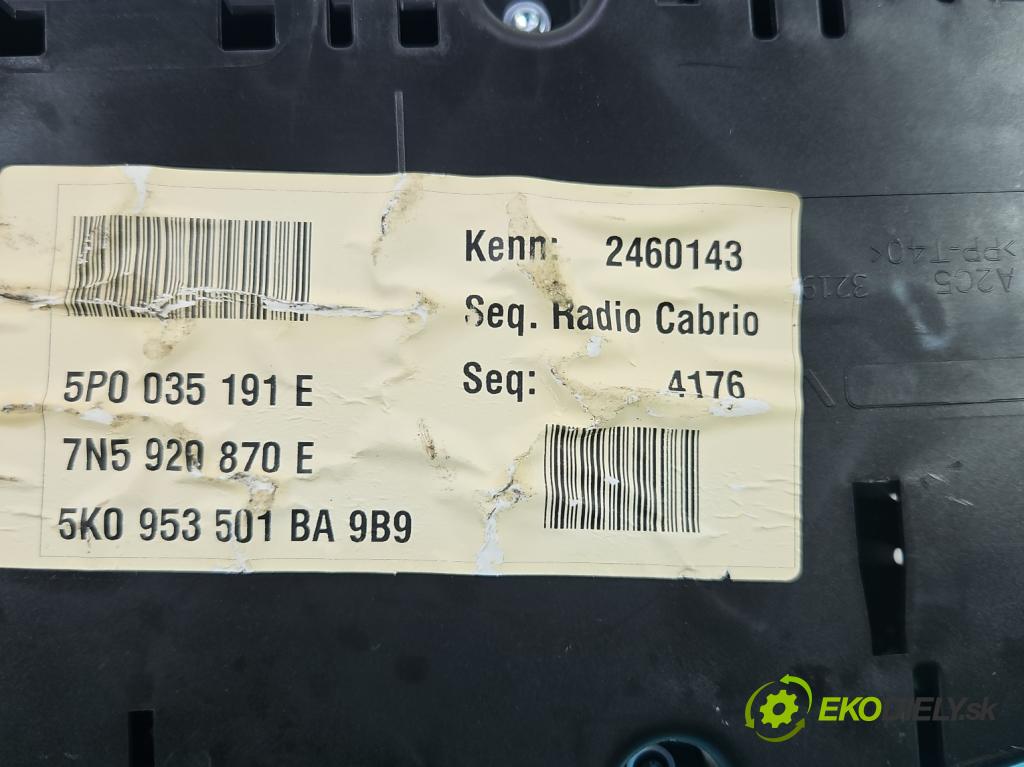 Seat Alhambra II 2010-2020 2.0 tdi 116 HP manual 85 kW 1968 cm3 5- prístrojovka/ budíky 7N5920870E (Prístrojová doska, displej)