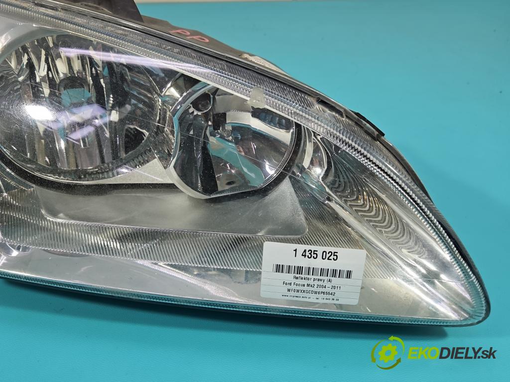 Ford Focus Mk2 2004-2011 1.6 tdci 109 HP manual 80 kW 1560 cm3 5- Reflektor: pravý 4M51-13W029-AD (Svetlo predné pravé)