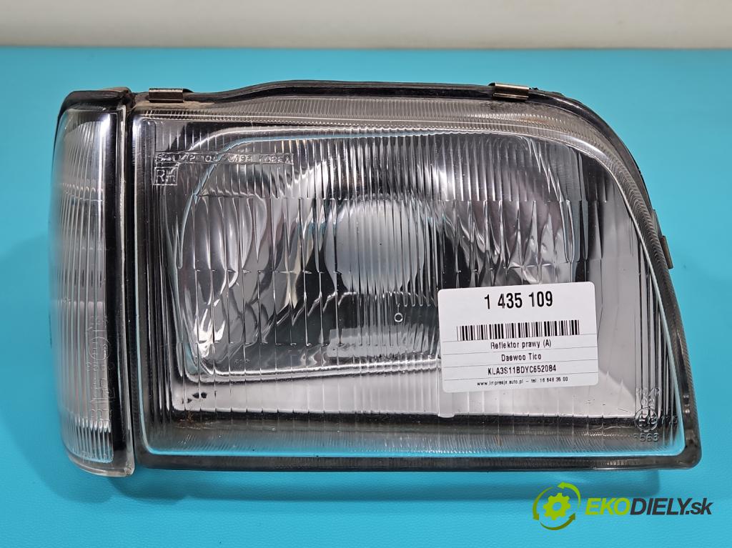 Daewoo Tico 0.8 plyn: 41 HP manual 30 kW 796 cm3 5- Reflektor: pravý  (Pravé)