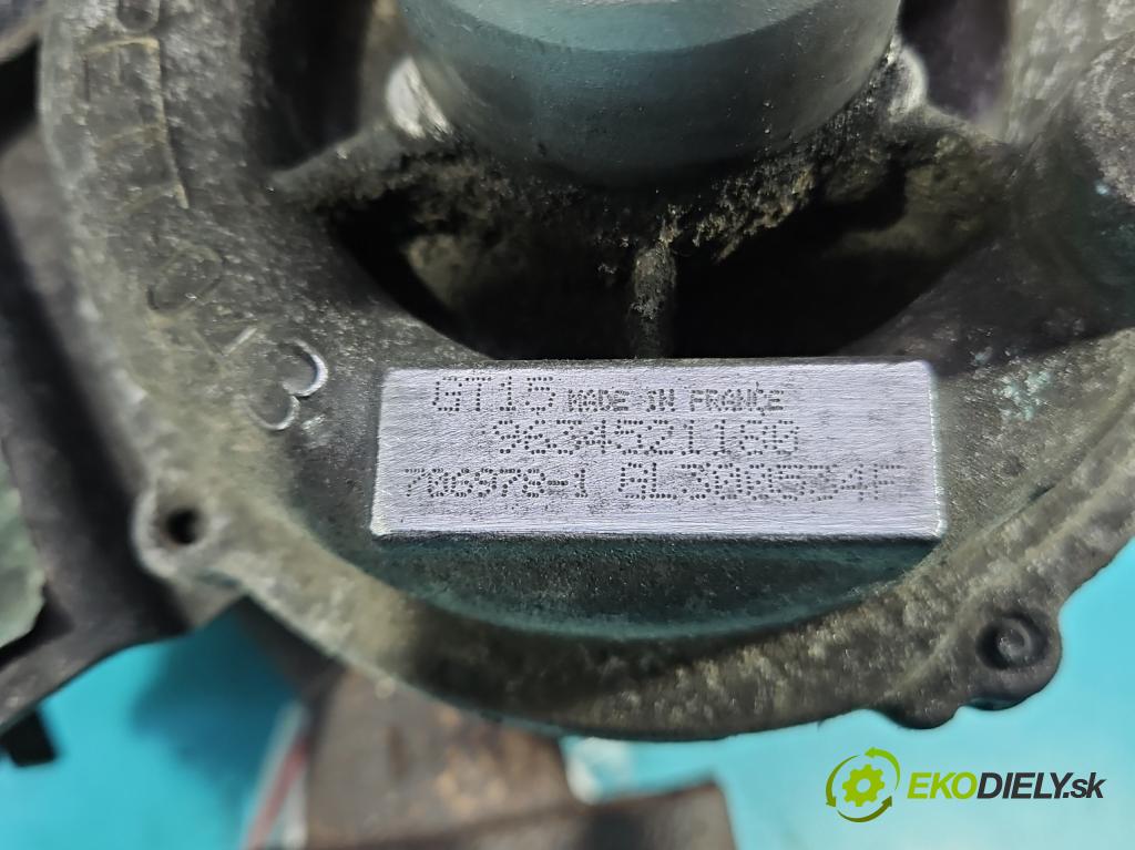 Citroen Jumpy 1994-2006 2.0 hdi 94 hp manual 69 kW 1997 cm3 5- Turbodmychadlo 706978-1 (Turbodúchadla (kompletní))