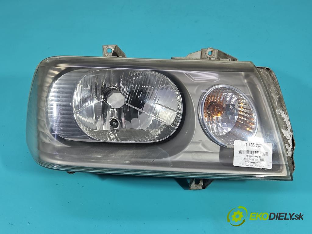 Citroen Jumpy 1994-2006 2.0 hdi 94 HP manual 69 kW 1997 cm3 5- Reflektor: pravý 1499096080 (Svetlo predné pravé)