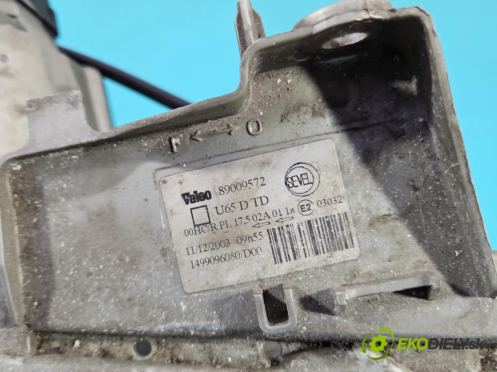 Citroen Jumpy 1994-2006 2.0 hdi 94 HP manual 69 kW 1997 cm3 5- Reflektor: pravý 1499096080 (Svetlo predné pravé)