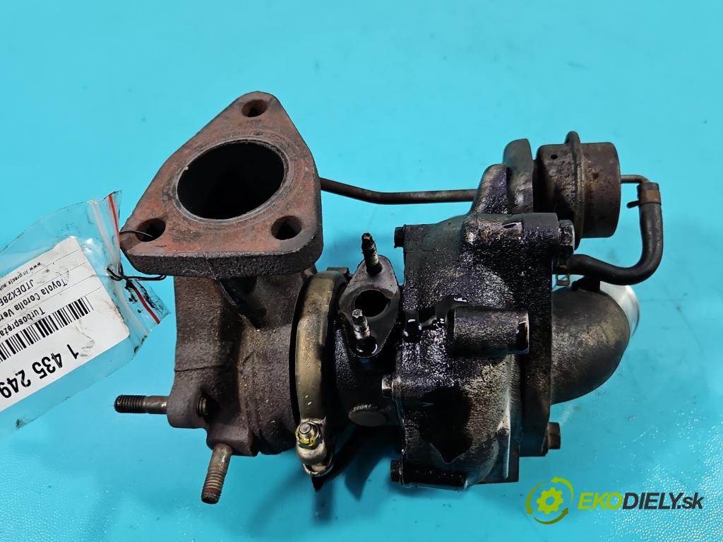 Toyota Corolla Verso I 2001-2004 2.0 D4D 90 hp manual 66 kW 1995 cm3 5- Turbodmychadlo VB10 (Turbodúchadla (kompletní))