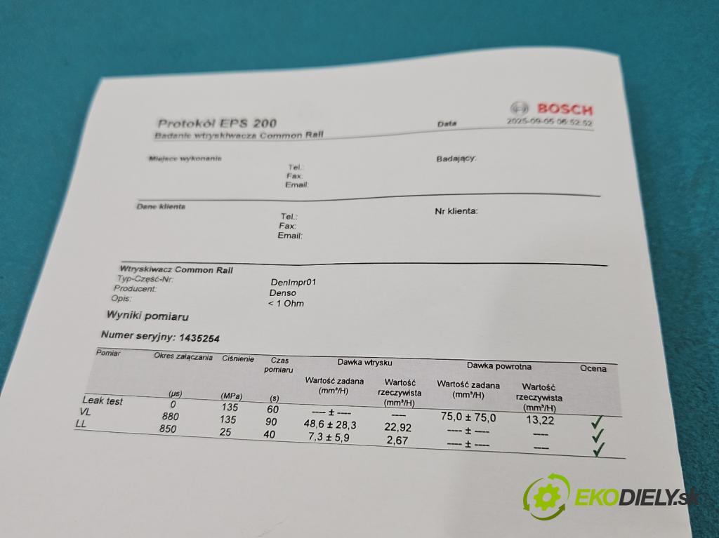 Toyota Corolla Verso I 2001-2004 2.0 D4D 90 HP manual 66 kW 1995 cm3 5- vstrek 23670-27020 (Vstrekovač paliva)