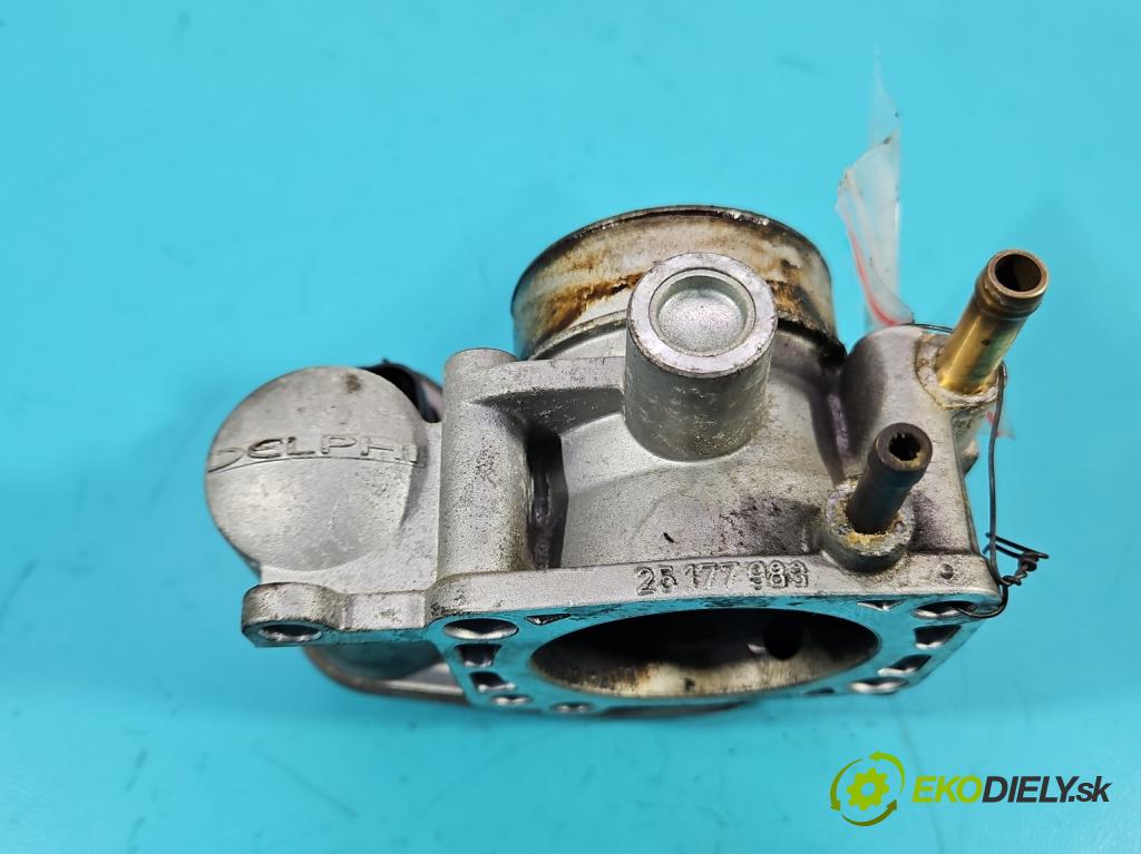 Opel Meriva A 2002-2010 1.6 16V 101 hp manual 74 kW 1598 cm3 5- škrticí klapka 25177983 (Škrticí klapky)